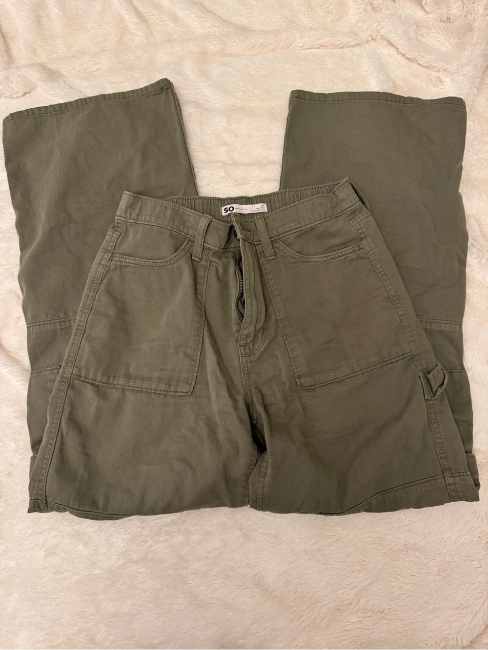SO Womens Olive Cargo Trousers